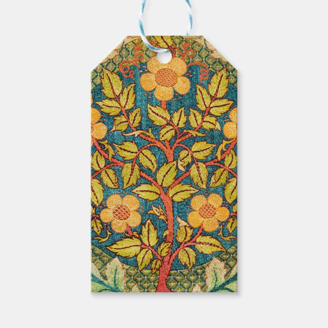 William Morris Ro WAN: Classic Arts & Crafts Presentetikett (Framsidan)