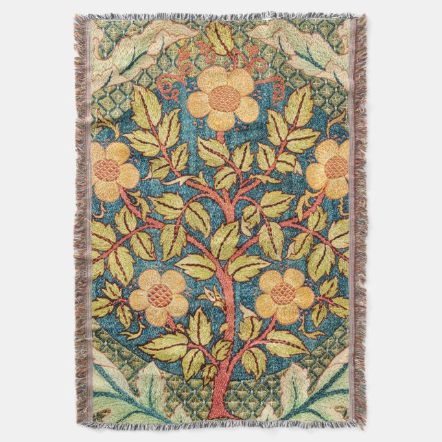 William Morris Ro WAN (Zoomed) Throw Blanket Filt (Framsidan Vertikal)