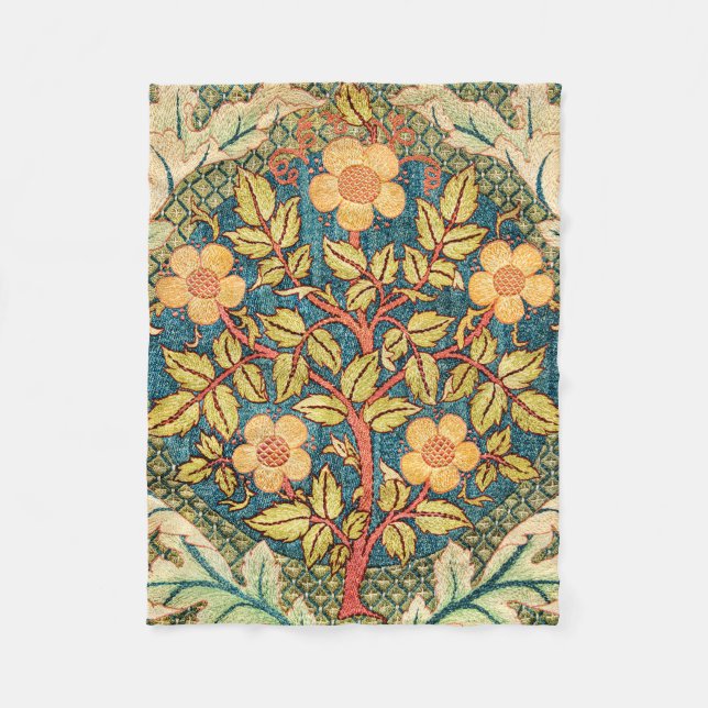 William Morris Ro WAN (Zoomed) Throw Blanket Fleecefilt (Framsidan)