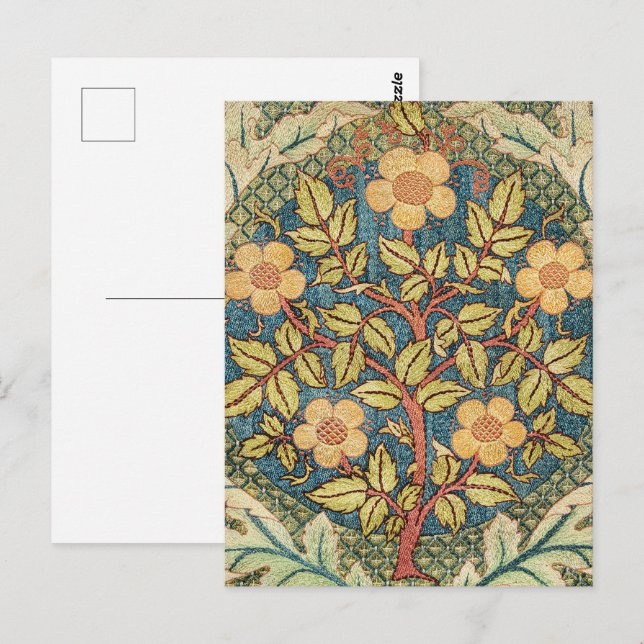 William Morris Ro Wandan Cushion Cover Classic Vykort (Fram/baksida)