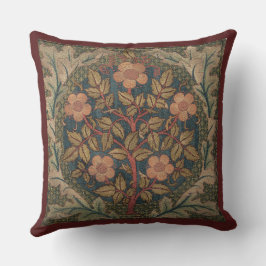 William Morris Ro Wandan Vintage Blommar Ro Kudde