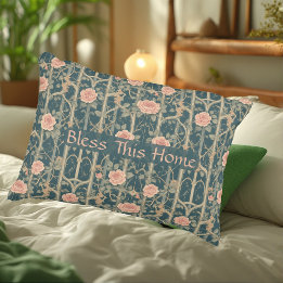 William Morris Ros Trädgårdsställning Välsigna Den Prydnadskudde