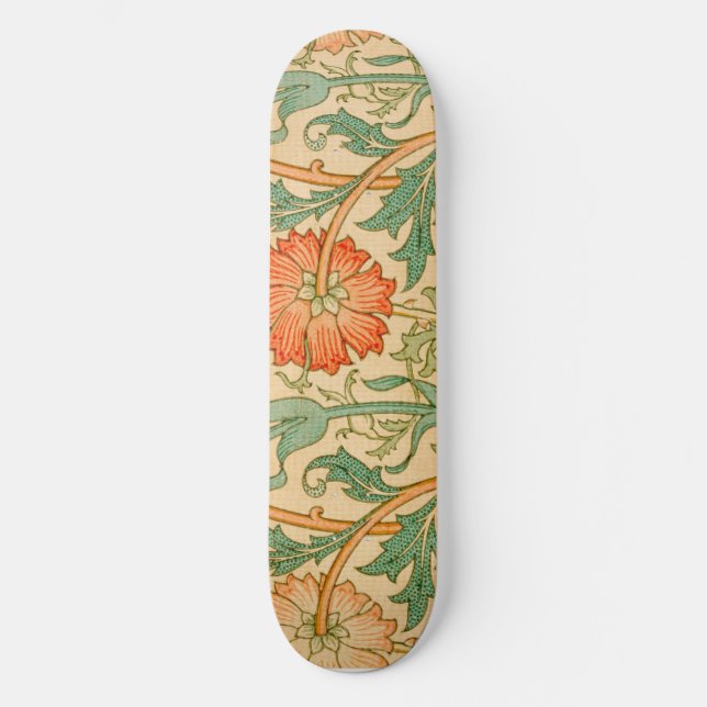 William Morris Rosa och Ro berömd mönster Mini Skateboard Bräda 18,5 Cm (Framsida)