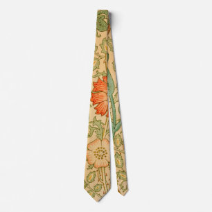 William Morris Rosa och Ro berömd mönster Slips