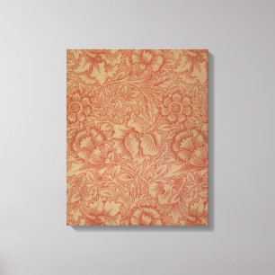 William Morris Rosa Poppy Flower Blommigt Canvastryck