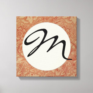 William Morris Rosa Poppy Flower Blommigt Canvastryck