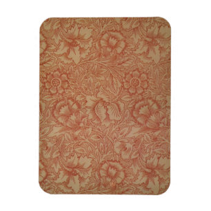 William Morris Rosa Poppy Flower Blommigt Magnet