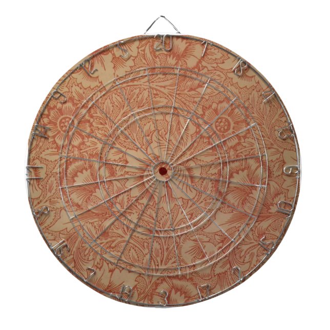 William Morris Rosa Poppy Flower Blommigt Piltavla (Framsidan)