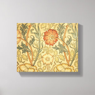 William Morris Rosa ros Flower Tapet Mönster Canvastryck