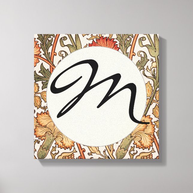 William Morris Rosa ros Flower Tapet Mönster Canvastryck (Framsida)