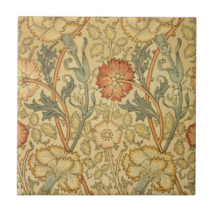 William Morris Rosa ros Flower Tapet Mönster Kakelplatta