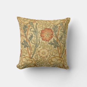 William Morris Rosa ros Flower Tapet Mönster Kudde