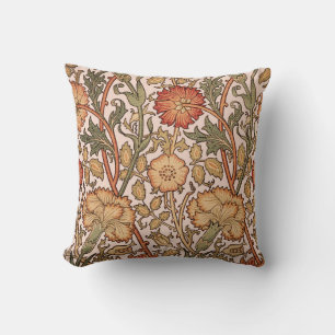 William Morris Rosa ros Flower Tapet Mönster Kudde