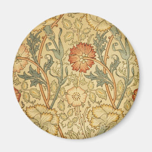 William Morris Rosa ros Flower Tapet Mönster Magnet