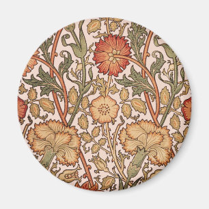William Morris Rosa ros Flower Tapet Mönster Magnet