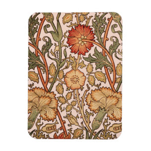 William Morris Rosa ros Flower Tapet Mönster Magnet