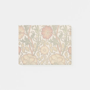 William Morris Rosa ros Flower Tapet Mönster Post-it Block