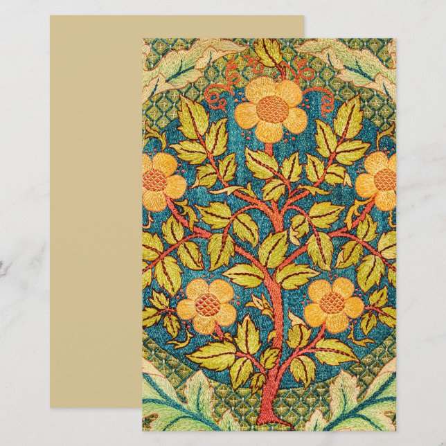 William Morris Rosengirland: Klassisk Arts & Craft (Fram/baksida)