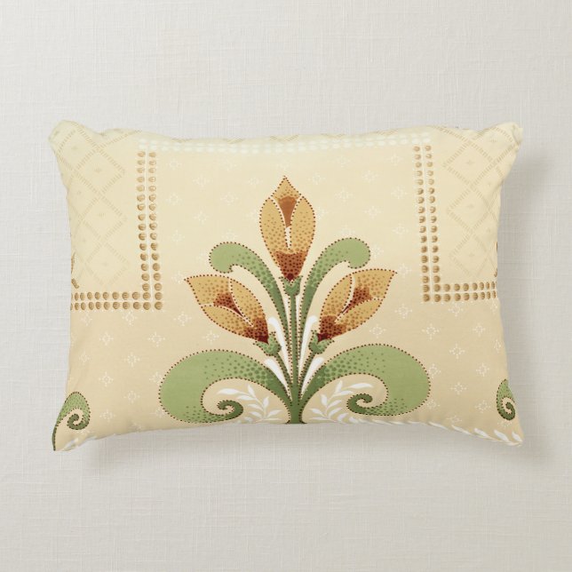 William Morris Row of Lilies Accent Pillow Prydnadskudde (Framsidan)