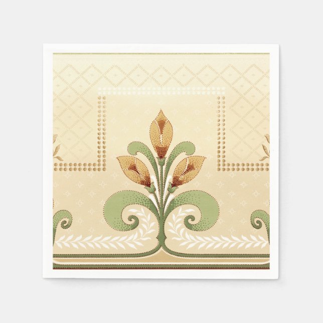 William Morris Row of Lilies Pappersservett (Framsidan)