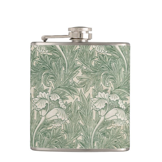 William Morris Sagegrön Tulpanmönster: Vintage Fickplunta (Framsidan)