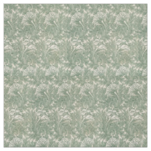 William Morris Sagegrön Tulpanmönster: Vintage Tyg
