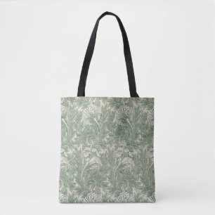 William Morris Sagegrön Tulpanmönster: Vintage Tygkasse
