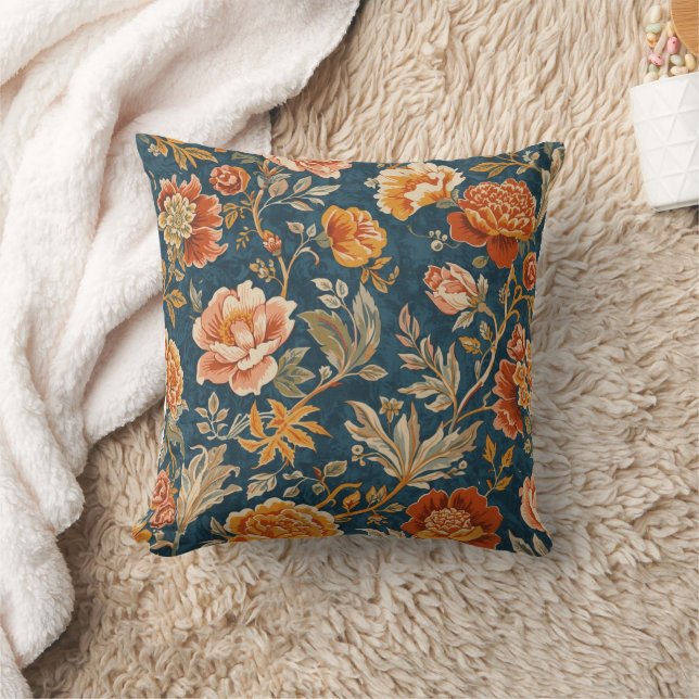 William Morris sammetsblomma Vintage blomster  Kudde (Filt)