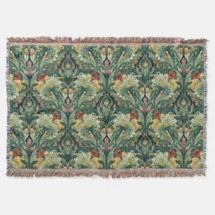 William Morris Seaweed Vintage Floral art nouveau Filt