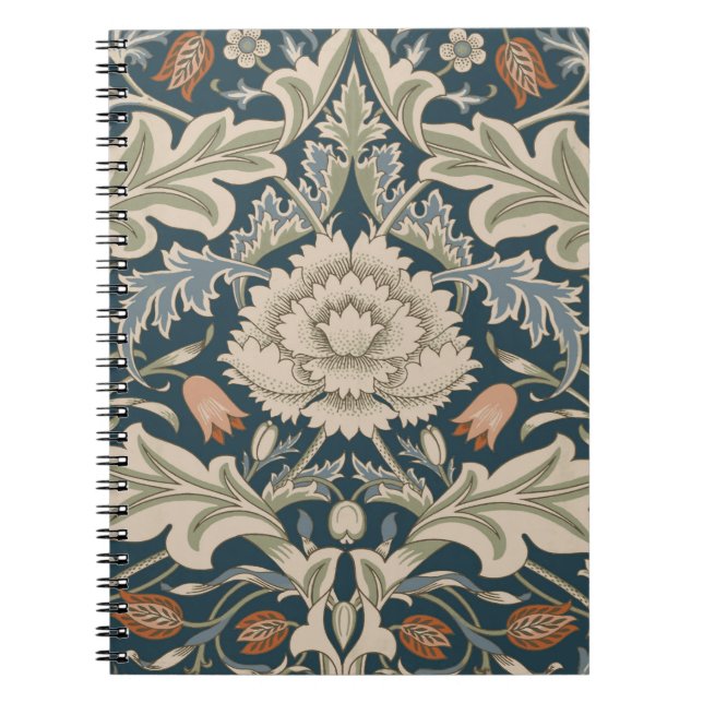 William Morris Severn Blommigt Garden Flower Class Anteckningsbok (Framsidan)