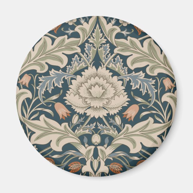William Morris Severn Blommigt Garden Flower Class Magnet (Framsidan)