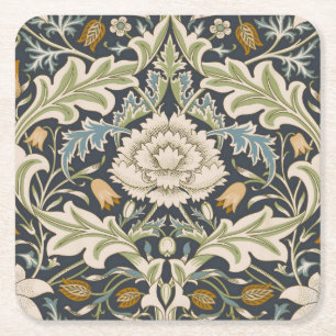 William Morris Severn Blommönster Classic Underlägg Papper Kvadrat