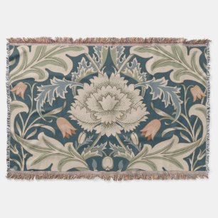 William Morris Severn Blomsterträdgård Blomklassik Filt