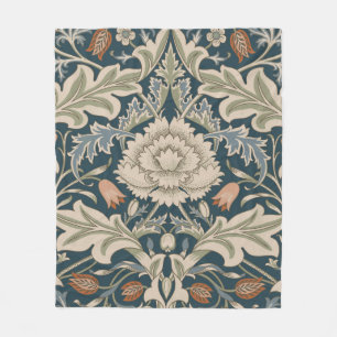 William Morris Severn Blomsterträdgård Blomklassik Fleecefilt