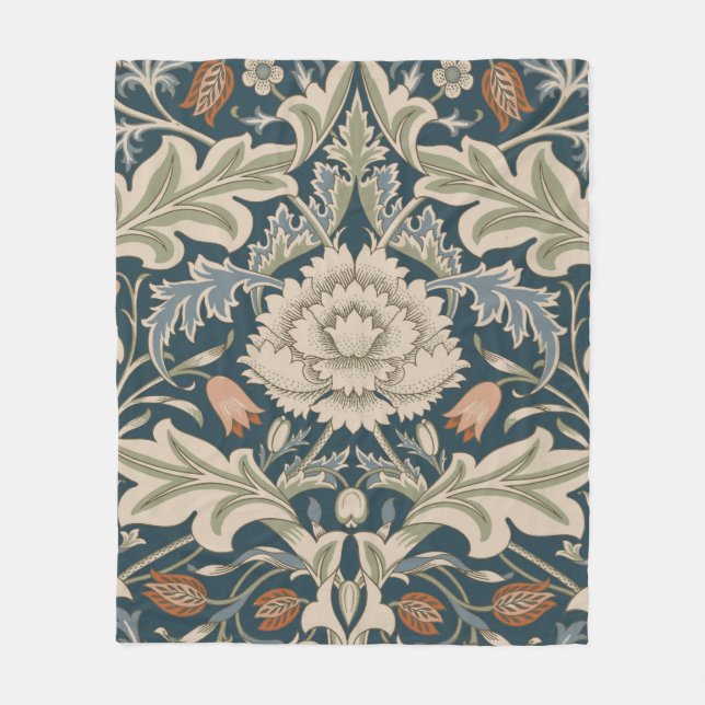 William Morris Severn Blomsterträdgård Blomklassik Fleecefilt (Framsidan)