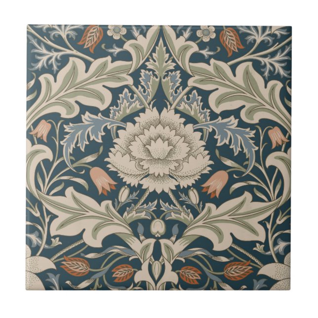 William Morris Severn Blomsterträdgård Blomklassik Kakelplatta (Framsidan)