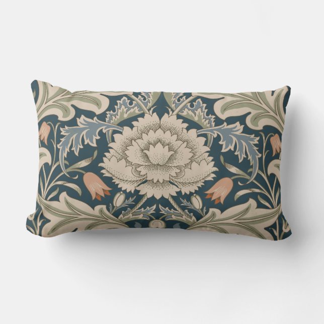 William Morris Severn Blomsterträdgård Blomklassik Lumbarkudde (Framsida)