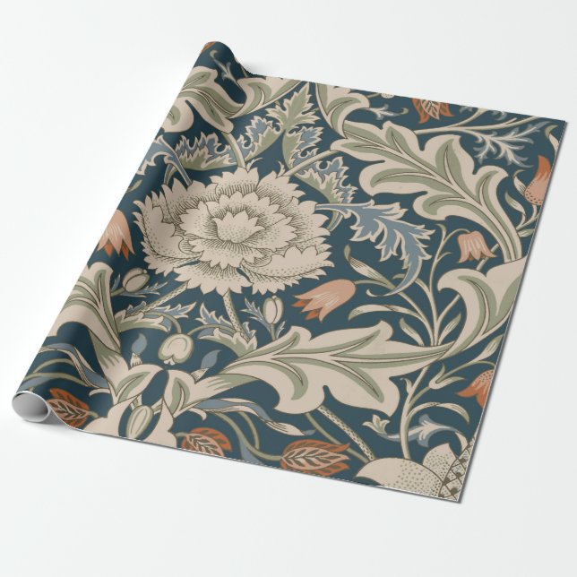 William Morris Severn Blomsterträdgård Blomklassik Presentpapper (Utrullad)