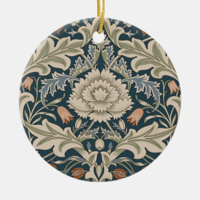 William Morris Severn Blomsterträdgård Blomma Klas Julgransprydnad Keramik (Framsidan)