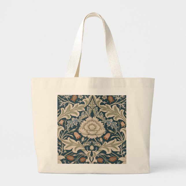 William Morris Severn Blomsterträdgård Blomma Klas Jumbo Tygkasse (Framsidan)