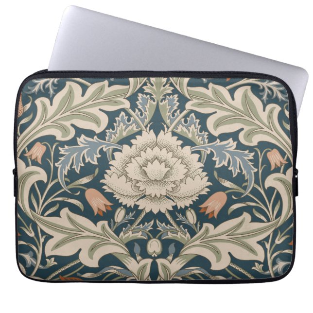 William Morris Severn Blomsterträdgård Blomma Klas Laptop Fodral (Framsidan)