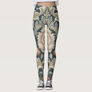 William Morris Severn Blomsterträdgård Blomma Klas Leggings