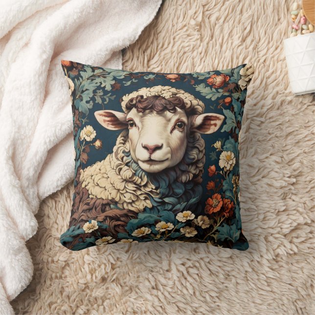 William Morris Sheep Dekorativ kudde (Filt)