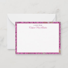 William Morris, Shock rosa Birds and Pommegrenates Anteckningskort