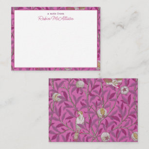 William Morris, Shock rosa Birds and Pommegrenates Anteckningskort