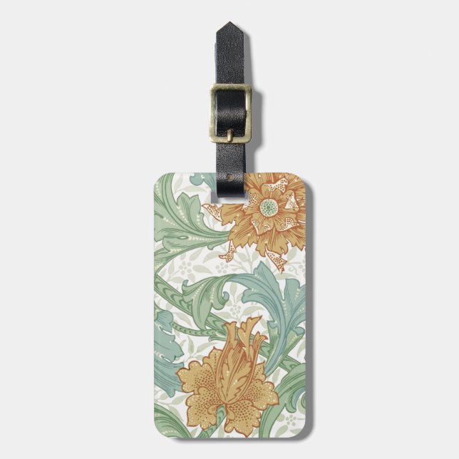 William Morris Single Stem Blommönster Bagagebricka (Vertikal Framsida)