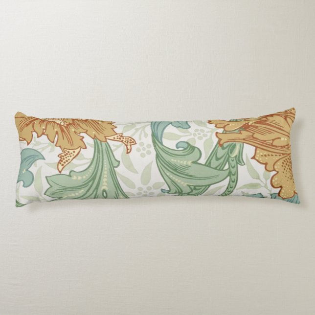 William Morris Single Stem Blommönster Kroppskudde (Baksidan)