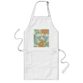 William Morris Single Stem Blommönster Långt Förkläde