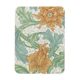 William Morris Single Stem Blommönster Magnet