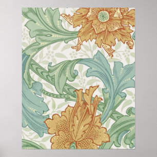 William Morris Single Stem Blommönster Poster